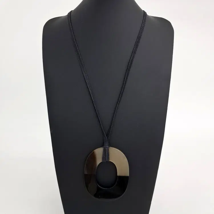 Hermes Horn Necklace-Hover-Image
