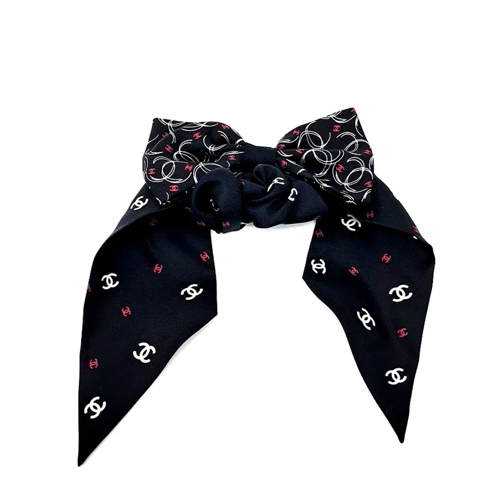 Chanel Silk Hair Scrunchie