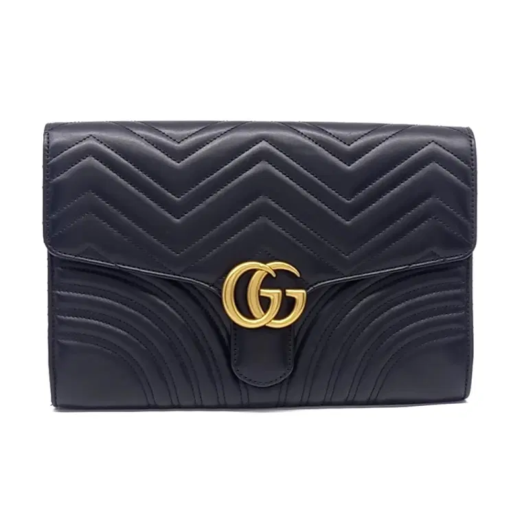 Gucci Marmont Matelassé Clutch (498079)-Hover-Image
