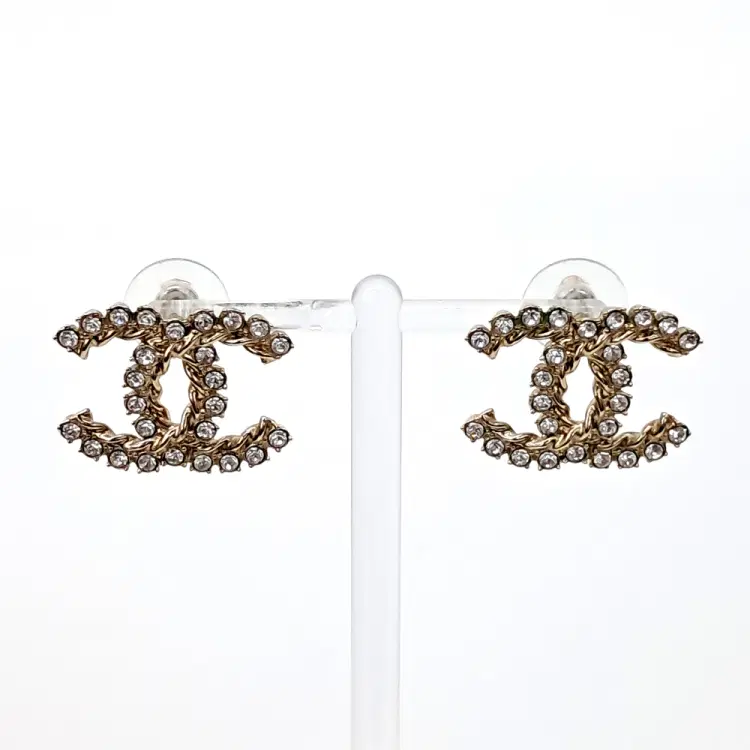 Chanel Logo-Embellished Earrings-Hover-Image