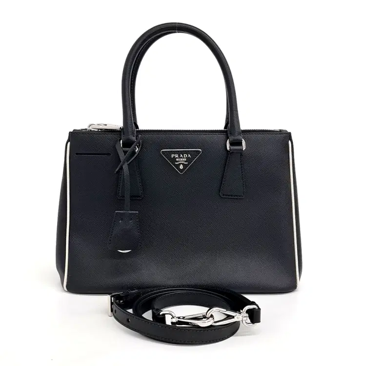 Prada Saffiano Tote And Shoulder Bag-Hover-Image