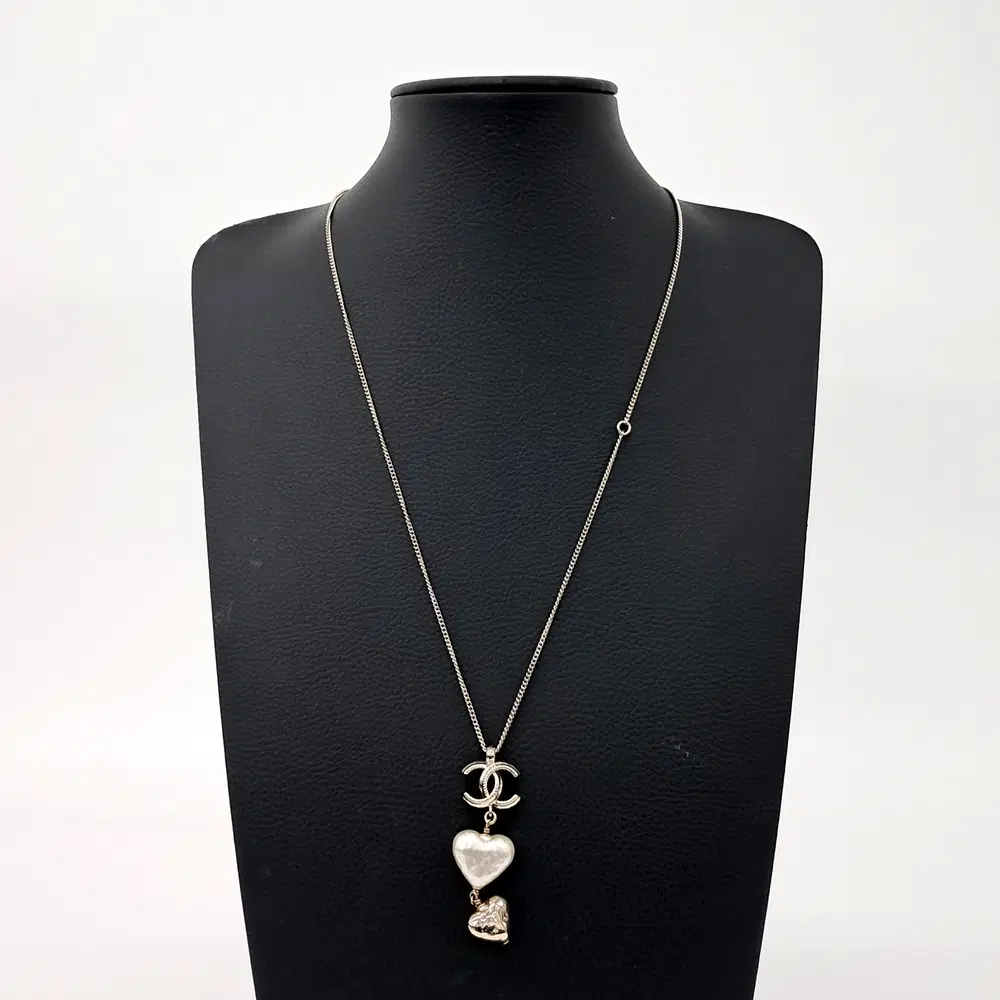 Chanel Logo Heart Necklace