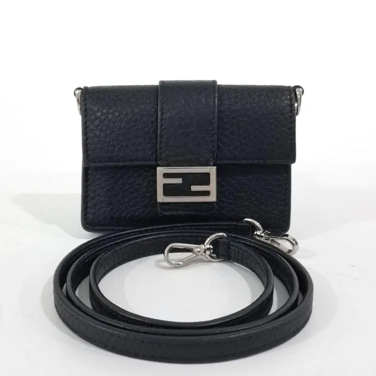 Fendi Baguette Flap Micro Card Holder And Crossbody Bag-Hover-Image