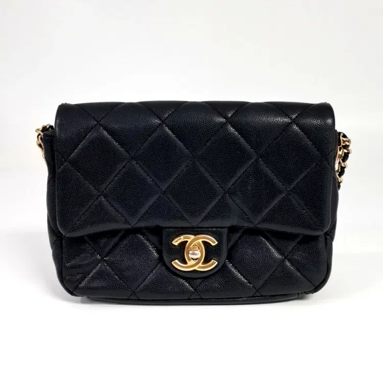 Chanel Caviar Double Chain Crossbody Bag As3369-Hover-Image