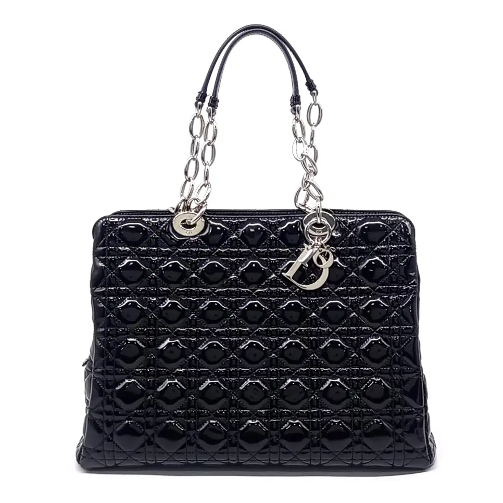 Christian Dior Patent Cannage Shoulder Bag M0958