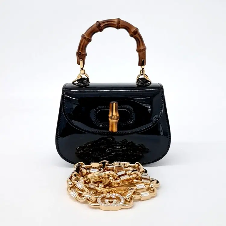 Gucci Patent 1947 Mini Top Handle Bag (724641)-Hover-Image