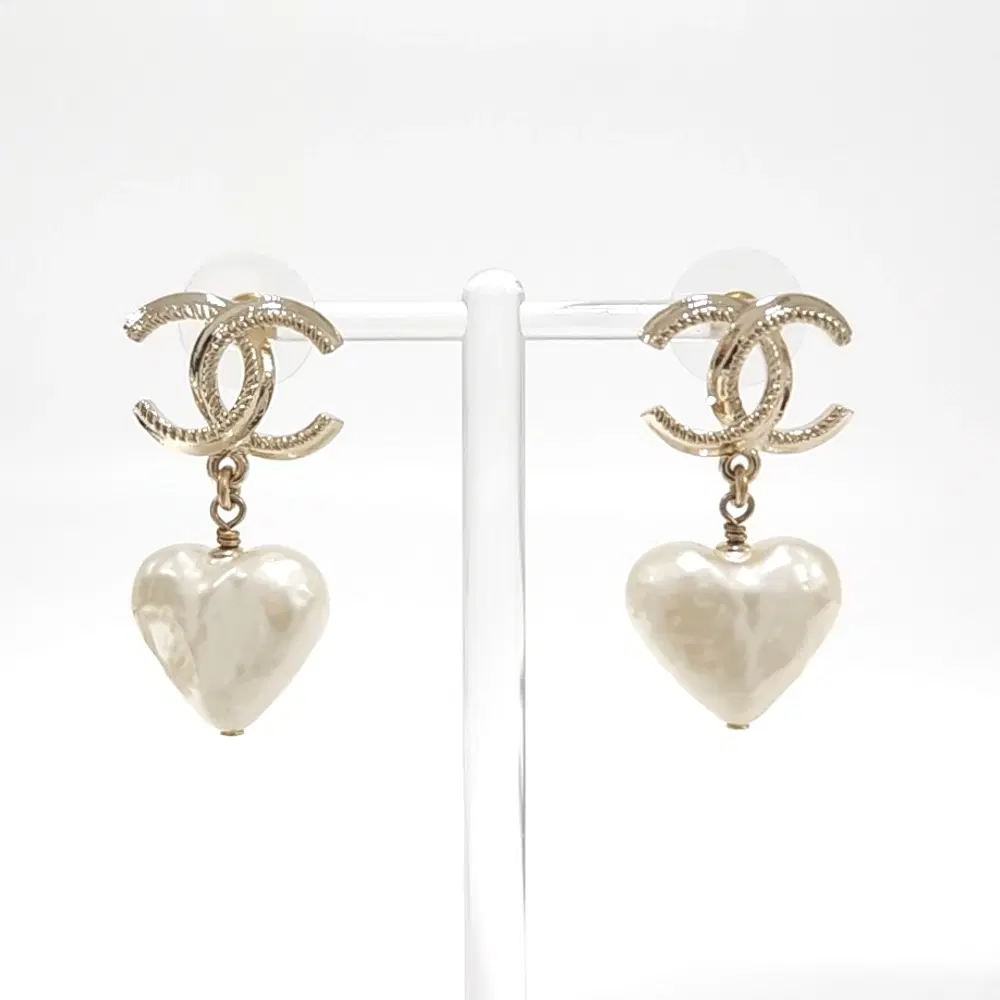 Chanel Heart Drop Earrings