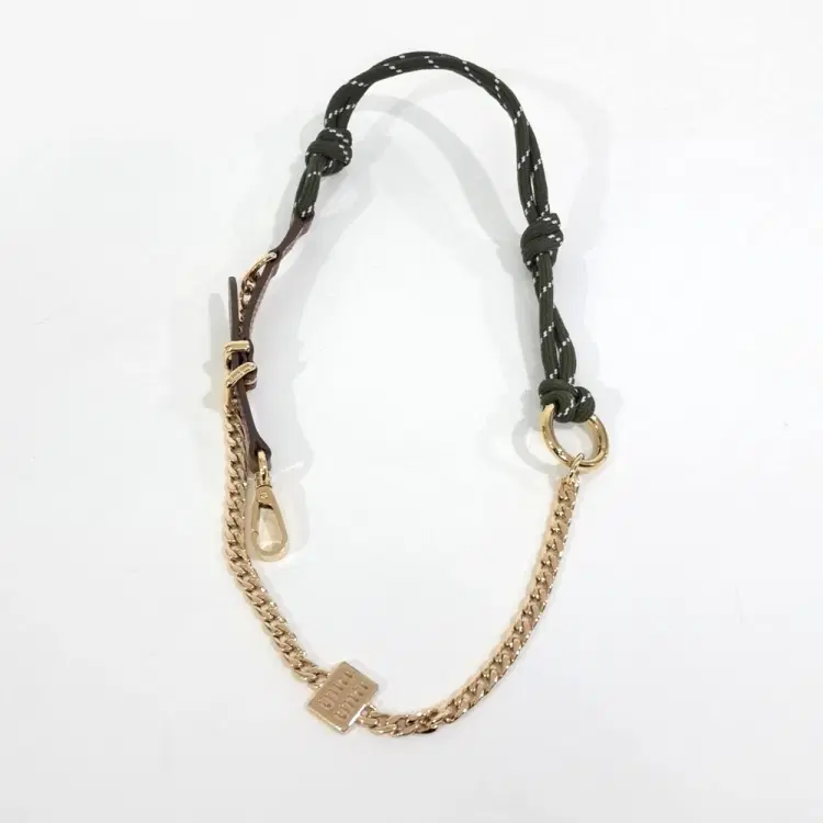 Miu Miu Leather Cord Chain Bag Charm-Hover-Image