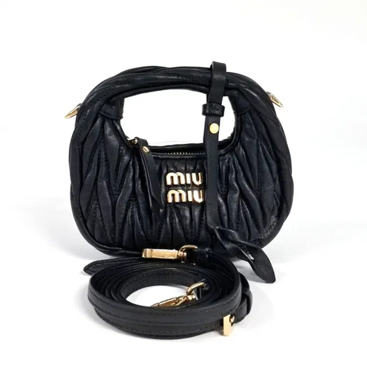 Miu Miu Wander Matrasse Micro Hobo Bag-Hover-Image