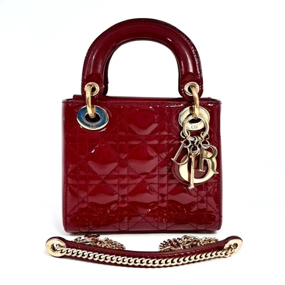 Christian Dior Patent Cannage Lady Bag Mini