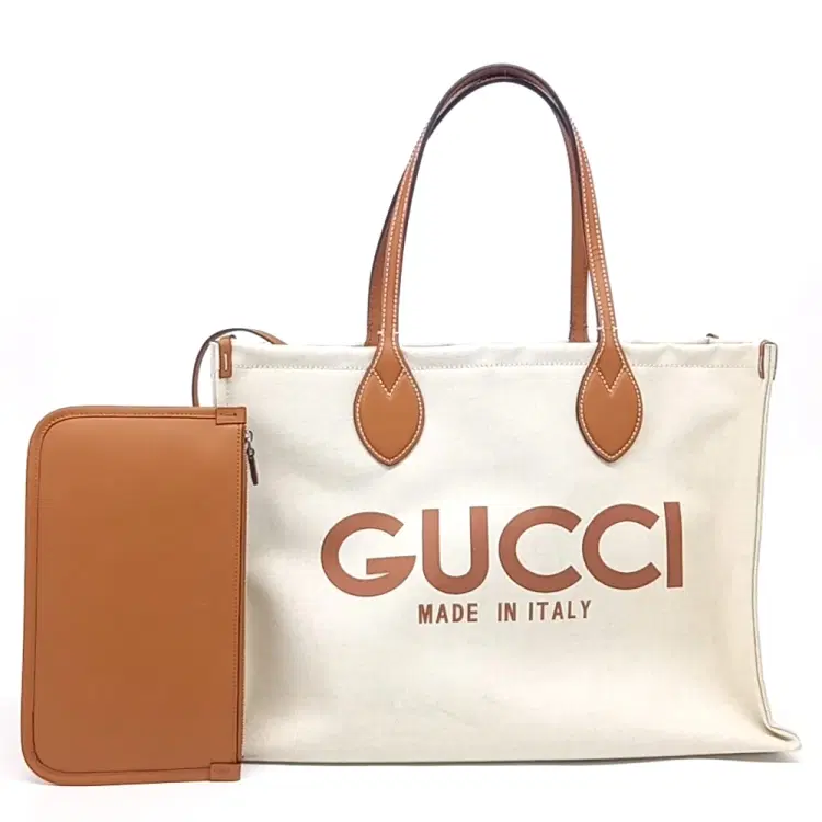 Gucci Logo Print Tote Bag (772176)-Hover-Image