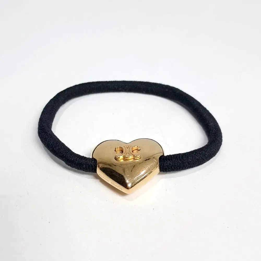 Celine Heart Charm Hair Scrunchie