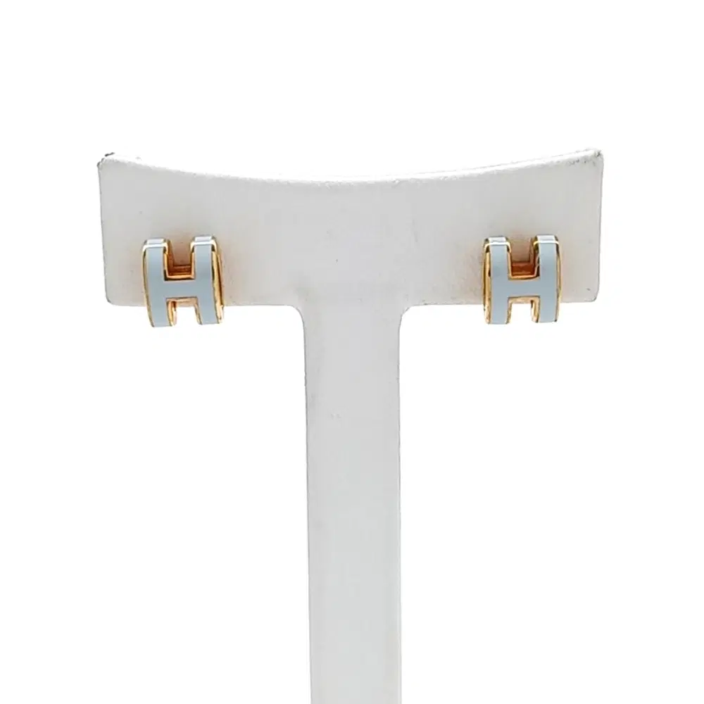 Hermès Mini Pop H Logo Earrings