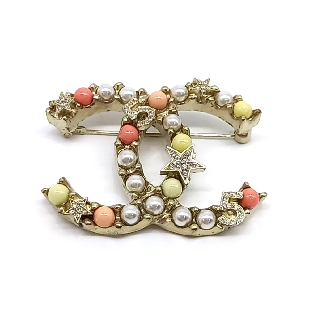 Chanel Logo Brooch