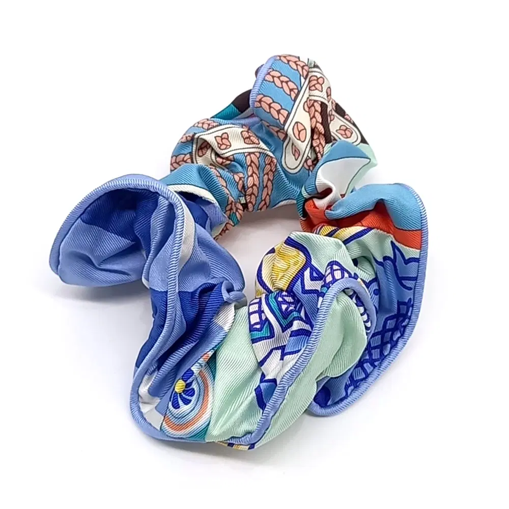 Hermes Silk Hair Scrunchie
