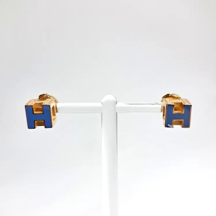 Hermes H Cube Earrings-Hover-Image