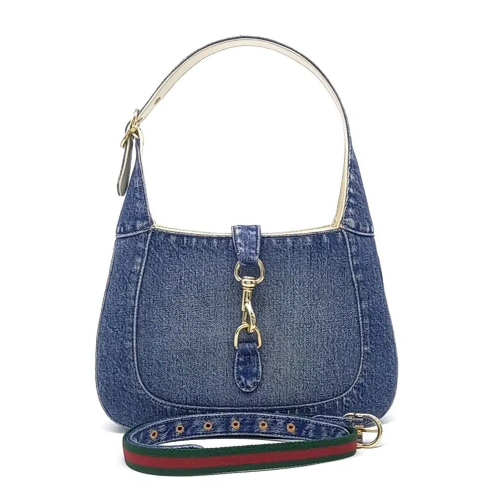 Gucci Denim Jackie Small Shoulder Bag (782849)