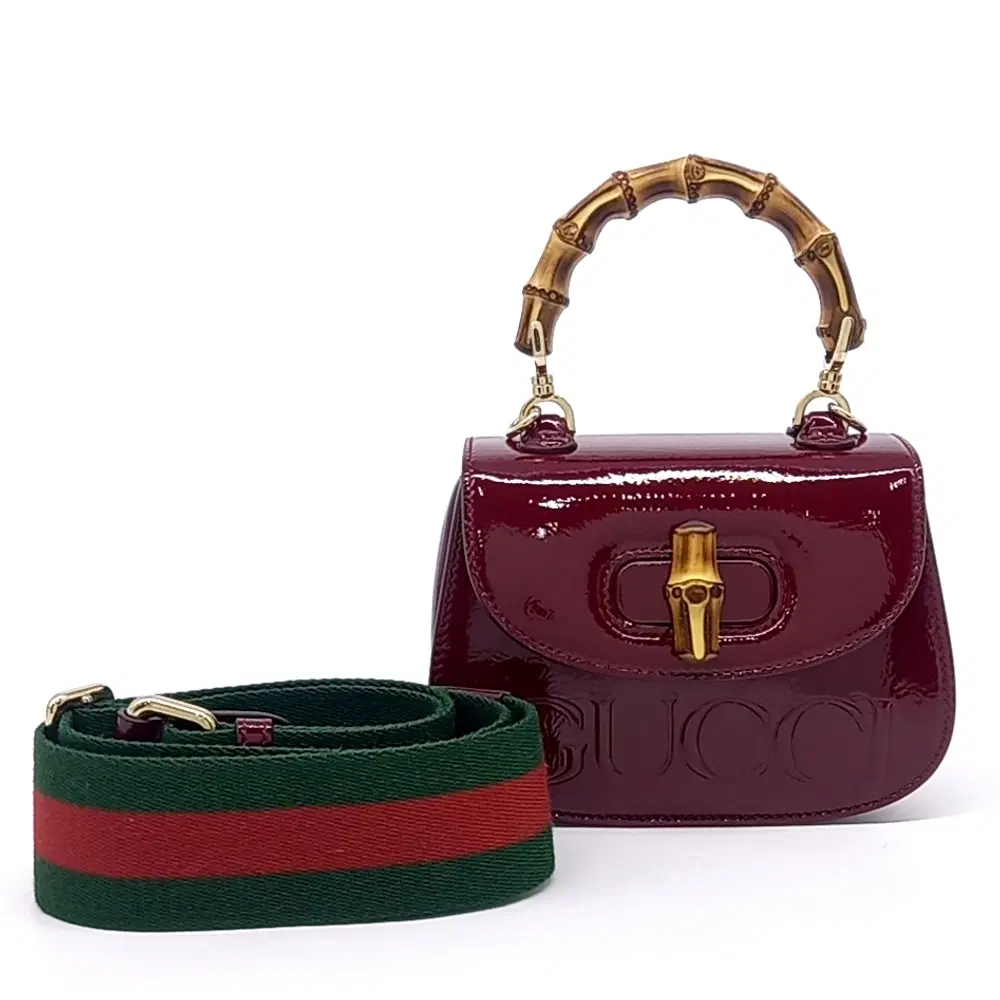Gucci Patent 1947 Mini Top Handle Bag (786482)