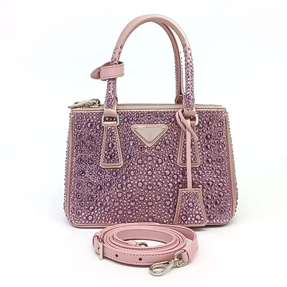 Prada Crystal Tote And Shoulder Bag (1Ba906)
