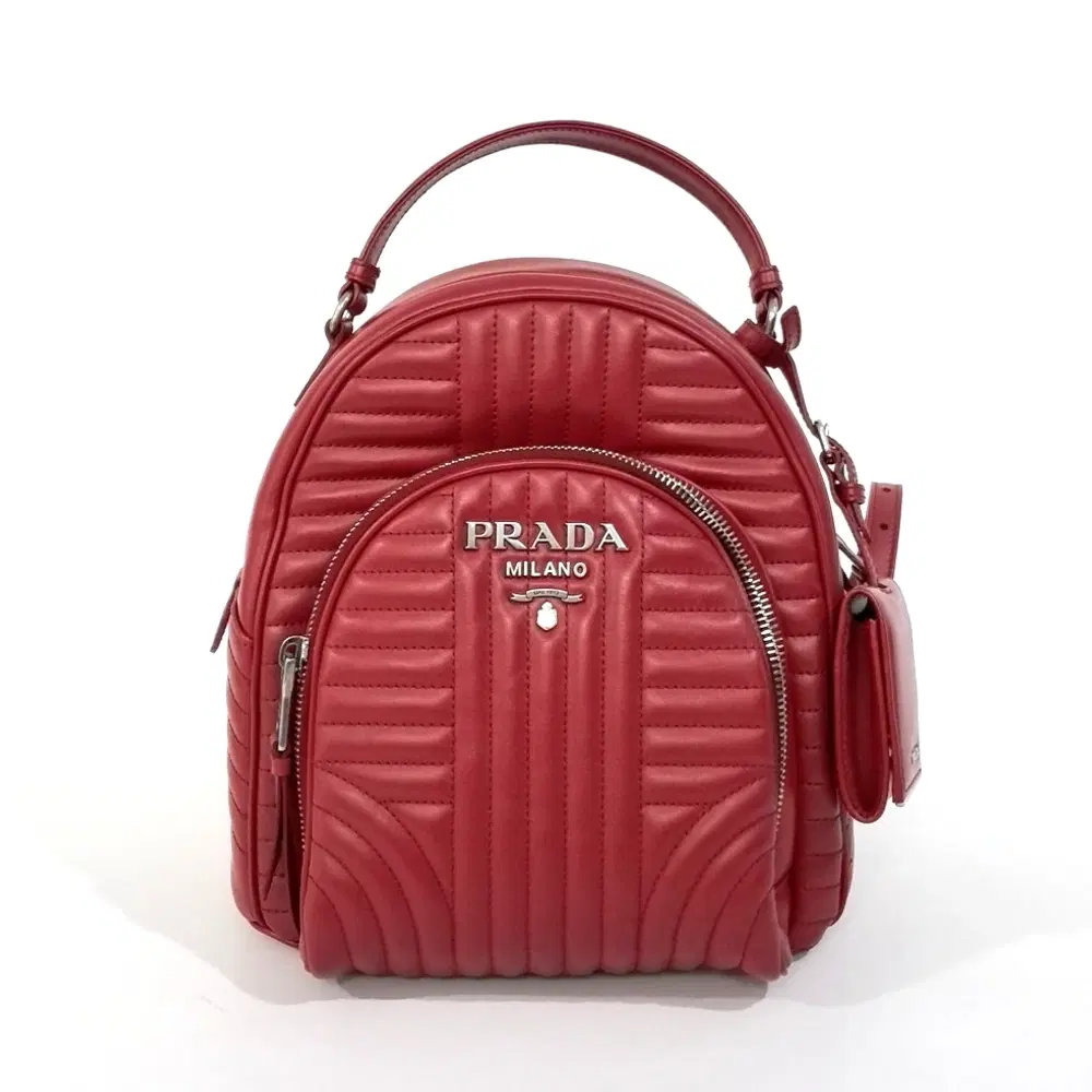 Prada Soft Calf Diagram Backpack