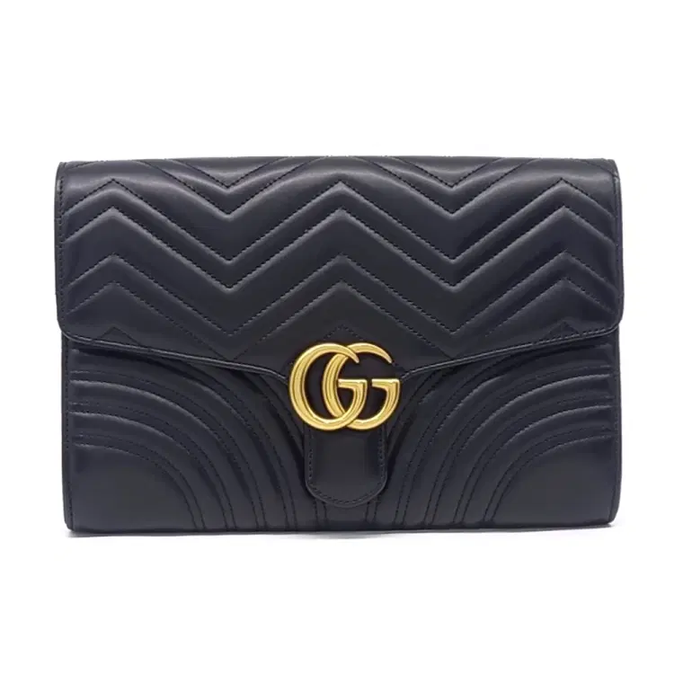 Gucci Marmont Matelassé Clutch (498079)-Hover-Image