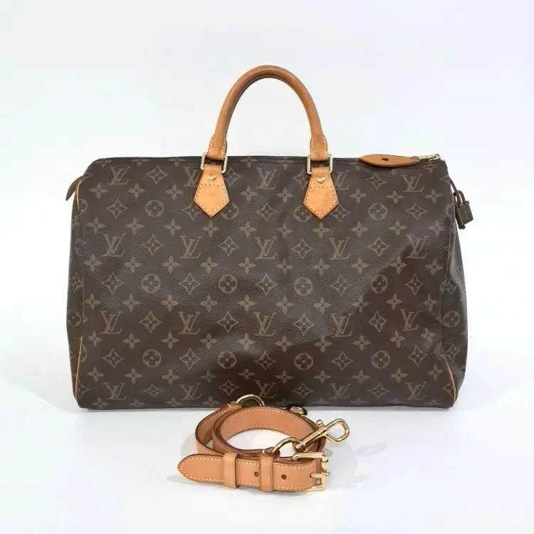 Louis Vuitton Monogram Speedy 40 + Strap-Hover-Image