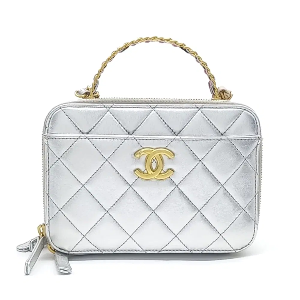 Chanel Top Handle Cosmetic Tote And Crossbody Bag