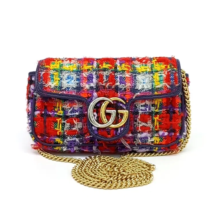 Gucci Tweed Super Mini Crossbody Bag (476433)-Hover-Image