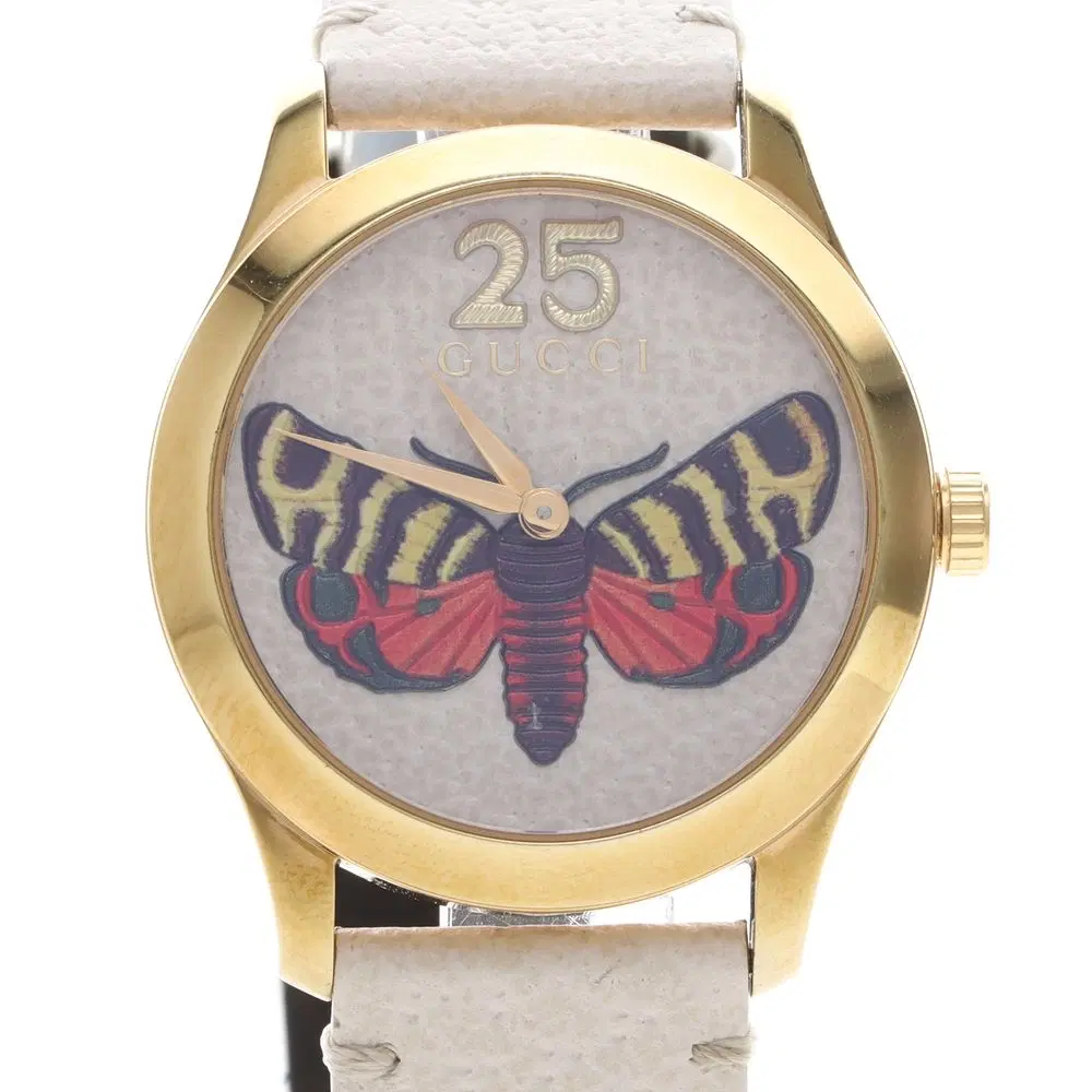Gucci G Timeless Gold-Plated Watch (126.4)