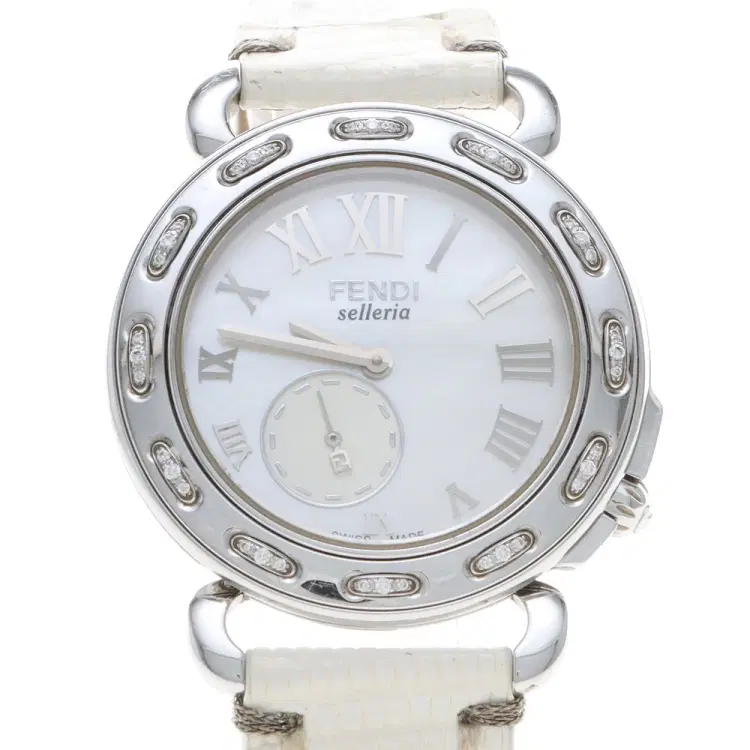 Fendi Selleria Diamond Steel Watch (8100M)-Hover-Image