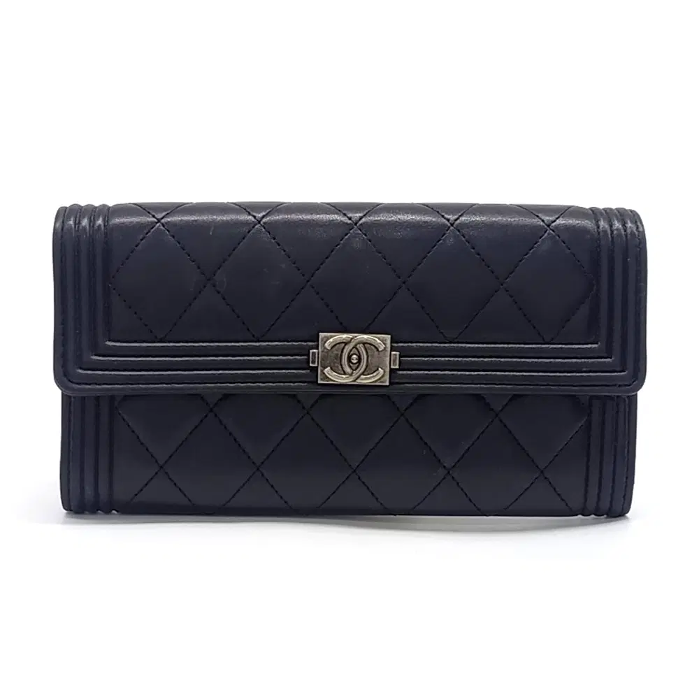 Chanel Lambskin Boy Long Wallet