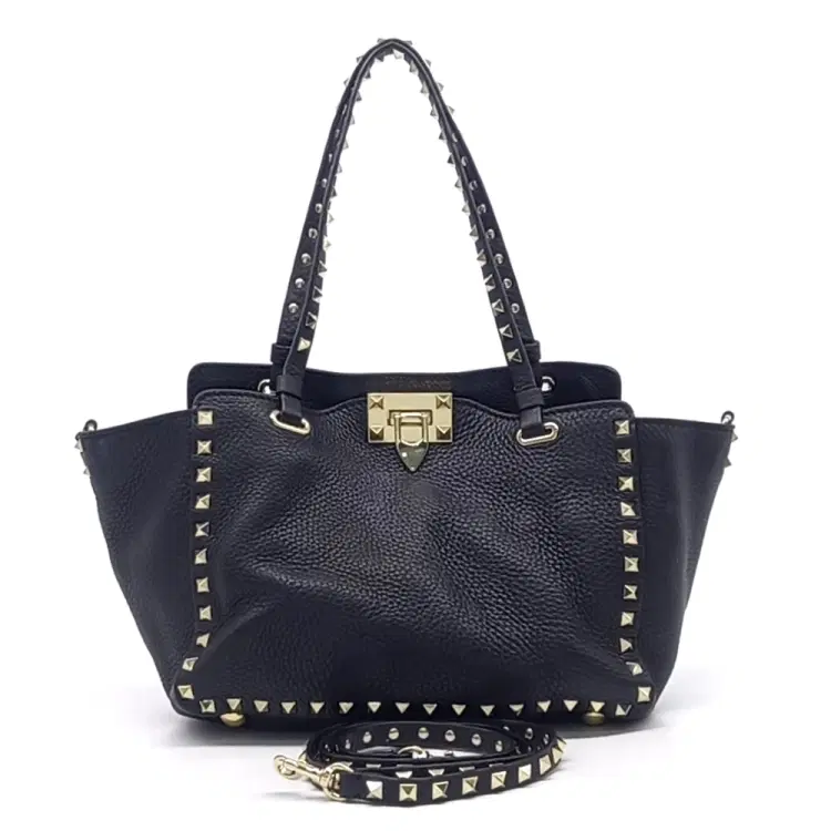 Valentino Rockstud Tote And Shoulder Bag-Hover-Image