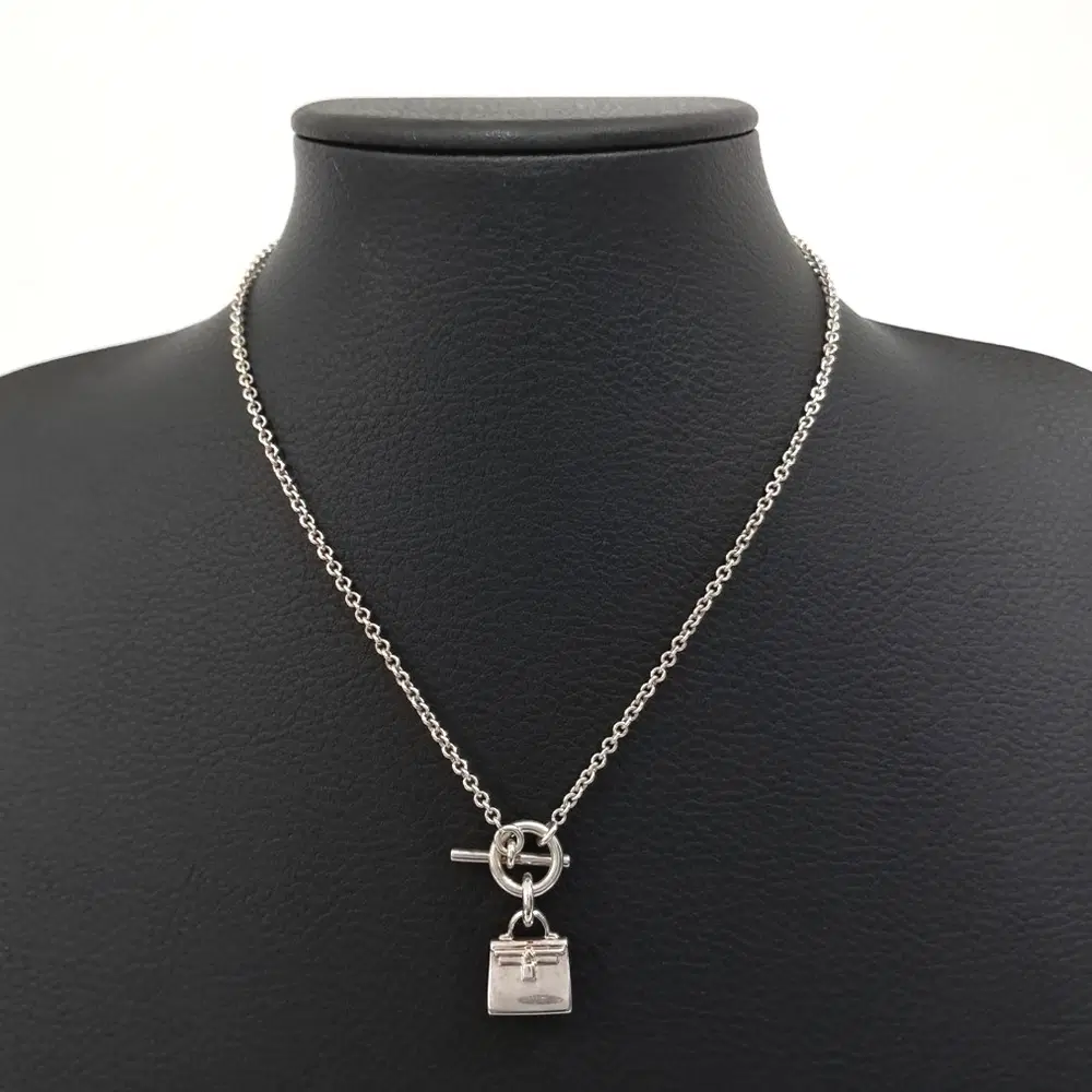 Hermès Silver Kelly Necklace