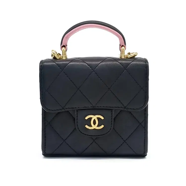 Chanel Top Handle Mini Chain Crossbody Bag-Hover-Image