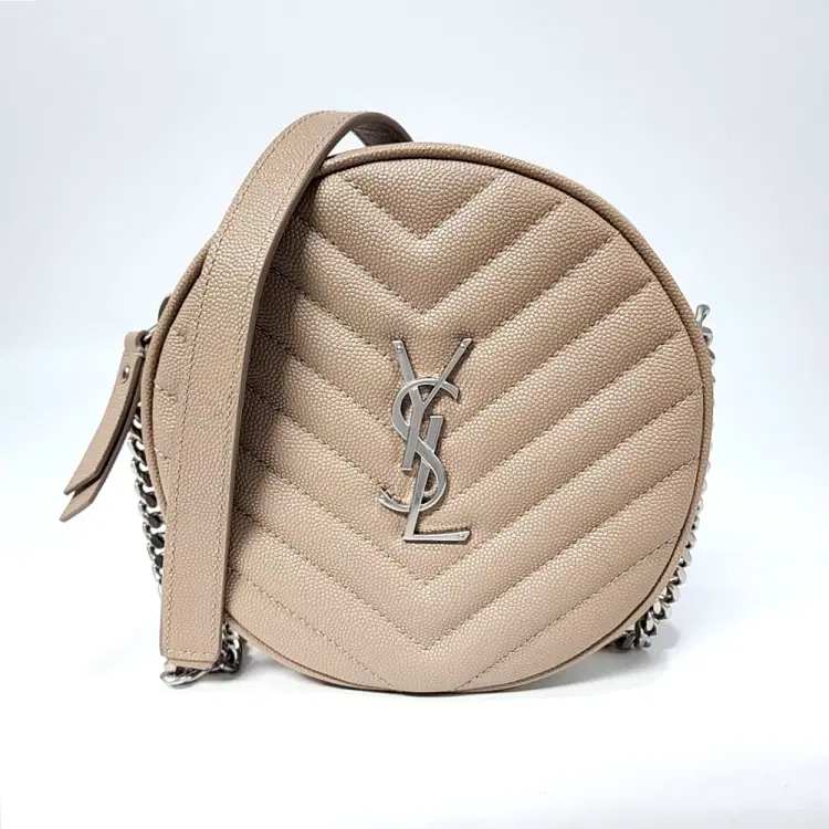 Saint Laurent Round Camera Crossbody Bag (610436)-Hover-Image