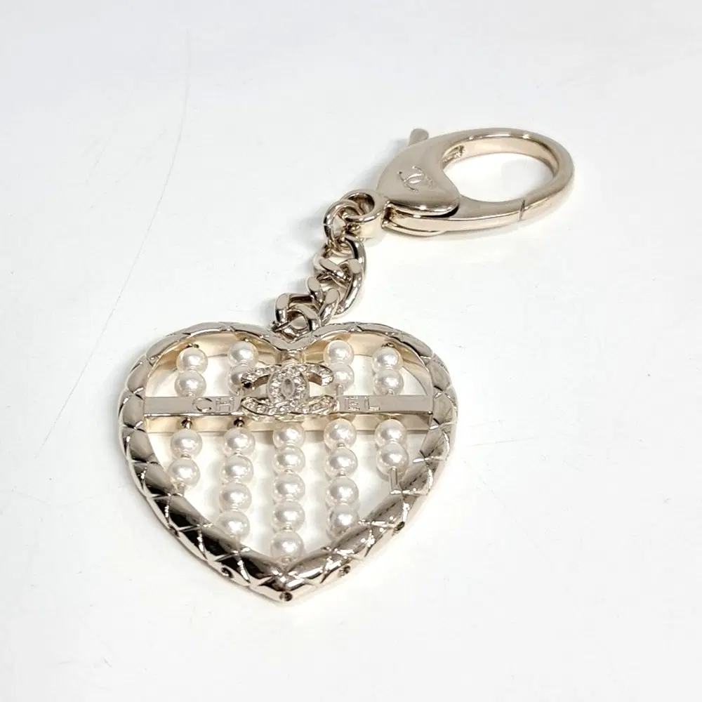 Chanel Heart Keyring And Bag Charm