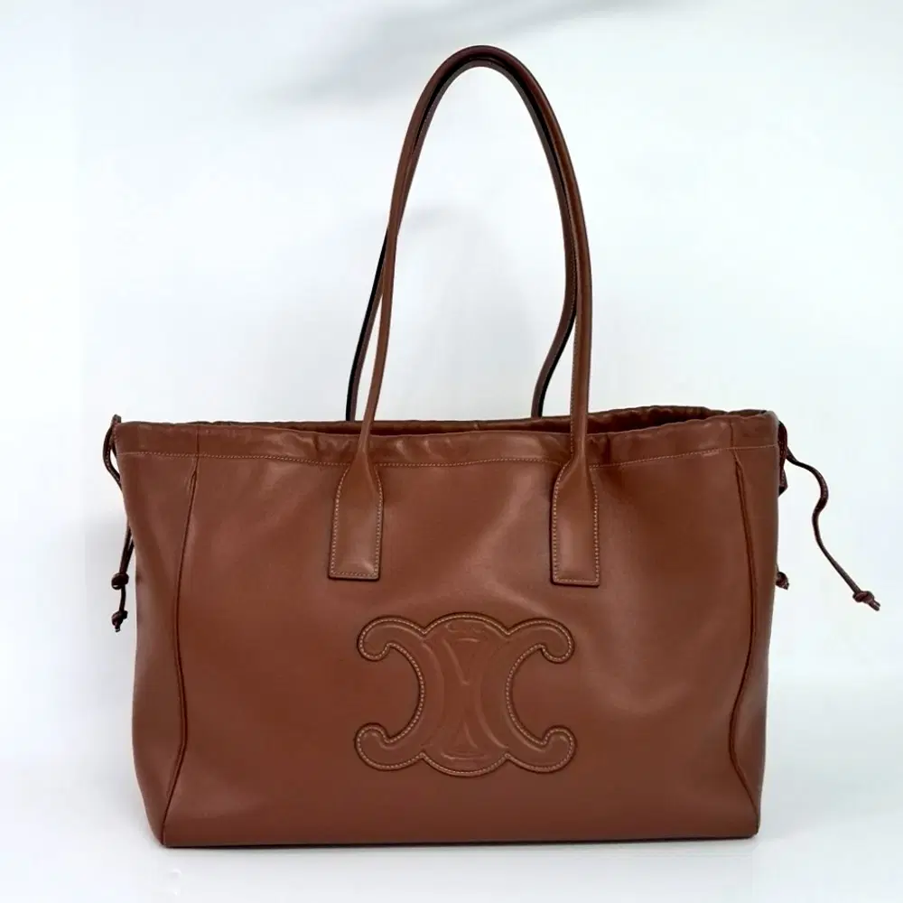 Celine Curre Triomphe Drawstring Cabas