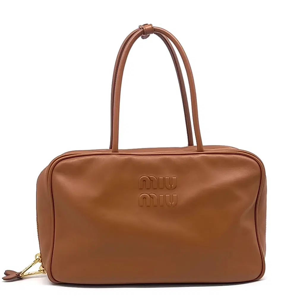 Miu Miu Embossed Logo Bowling Bag