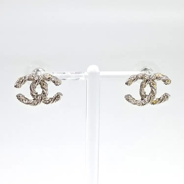 Chanel Logo Embellished Earrings-Hover-Image
