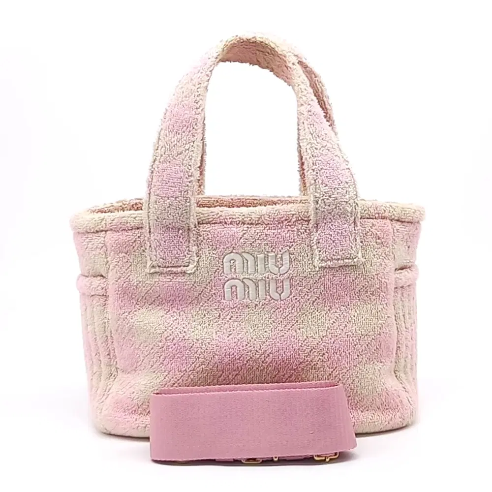 Miu Miu Terry Tote And Shoulder Bag (5Ba228)