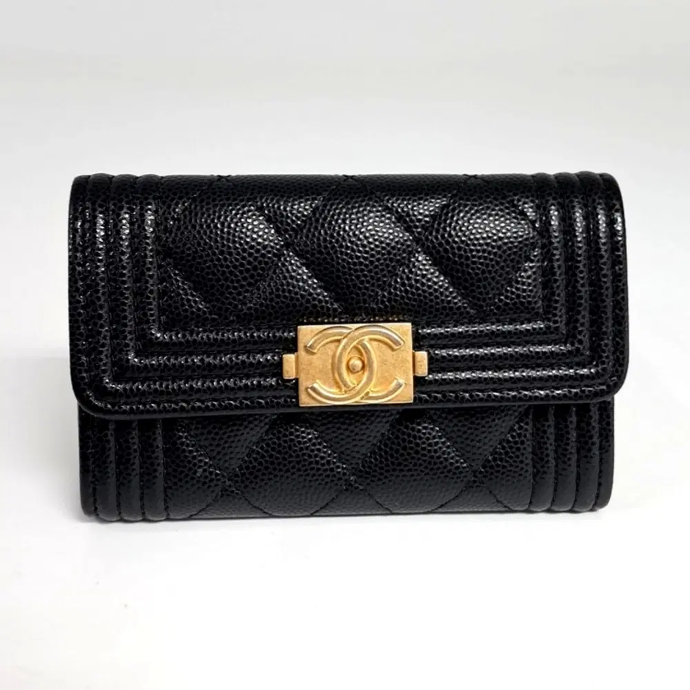 Chanel Caviar Boy Card Holder