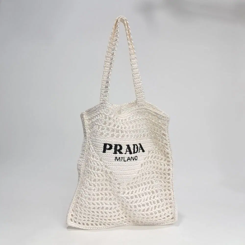 Prada Raffia Shoulder Bag