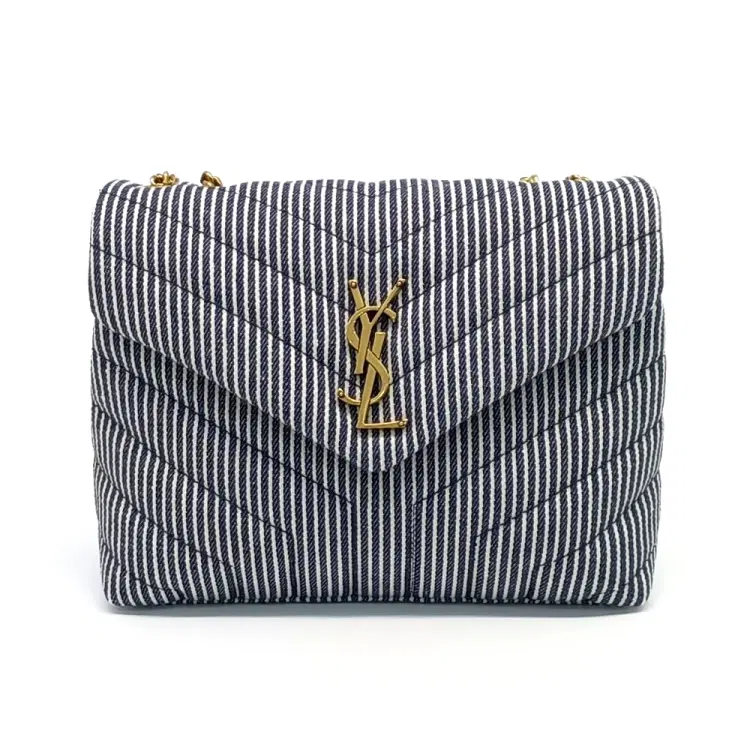 Saint Laurent Denim Monogram Lou Lou Bag Small (494699)-Hover-Image