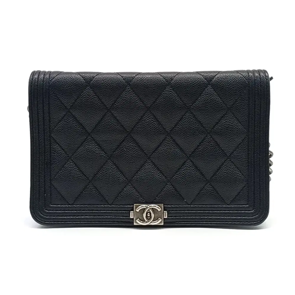 Chanel Caviar Boy Woc Mini Crossbody Bag