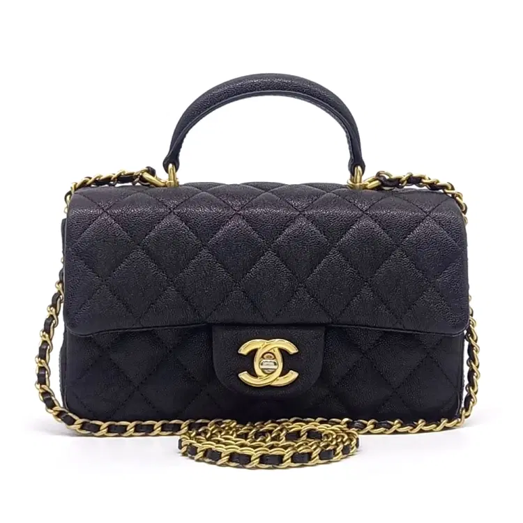 Chanel Caviar Top Handle New Mini Crossbody Bag As2431-Hover-Image