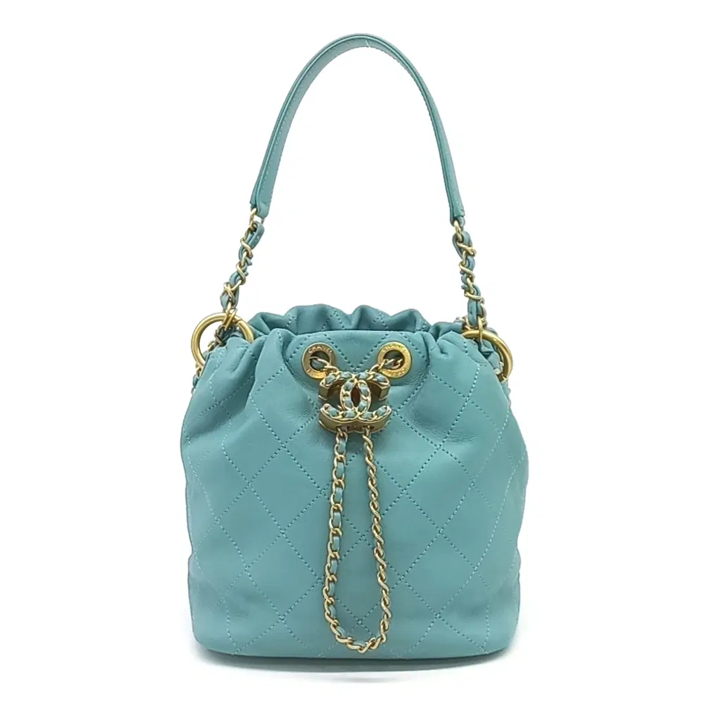 Chanel Drawstring Chain Bucket Bag