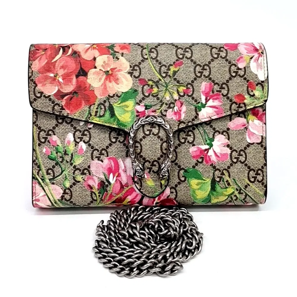 Gucci Bloom Supreme Mini Chain Bag (401231)