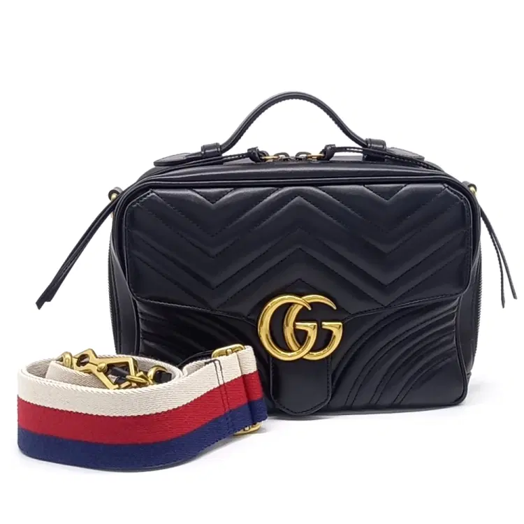 Gucci Marmont Matelassé Tote And Shoulder Bag (498100)-Hover-Image