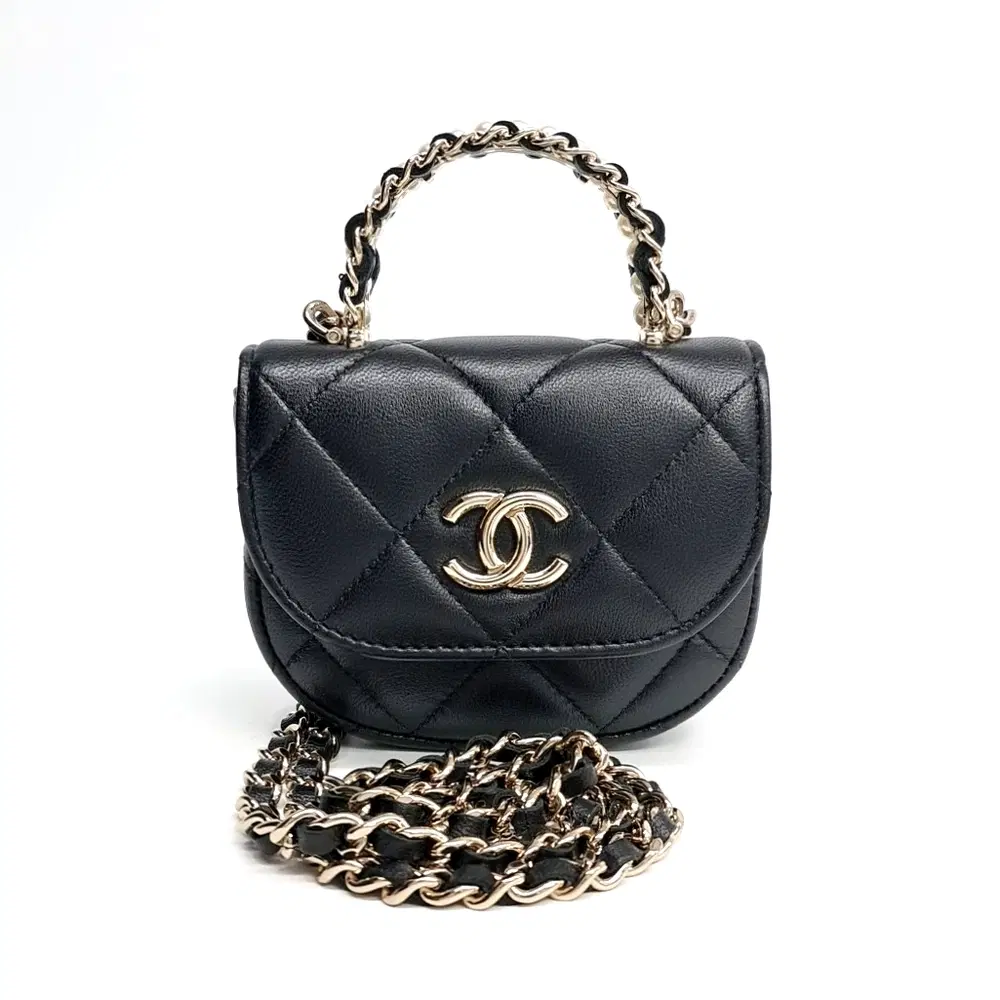 Chanel Top Handle Mini Chain Crossbody Bag