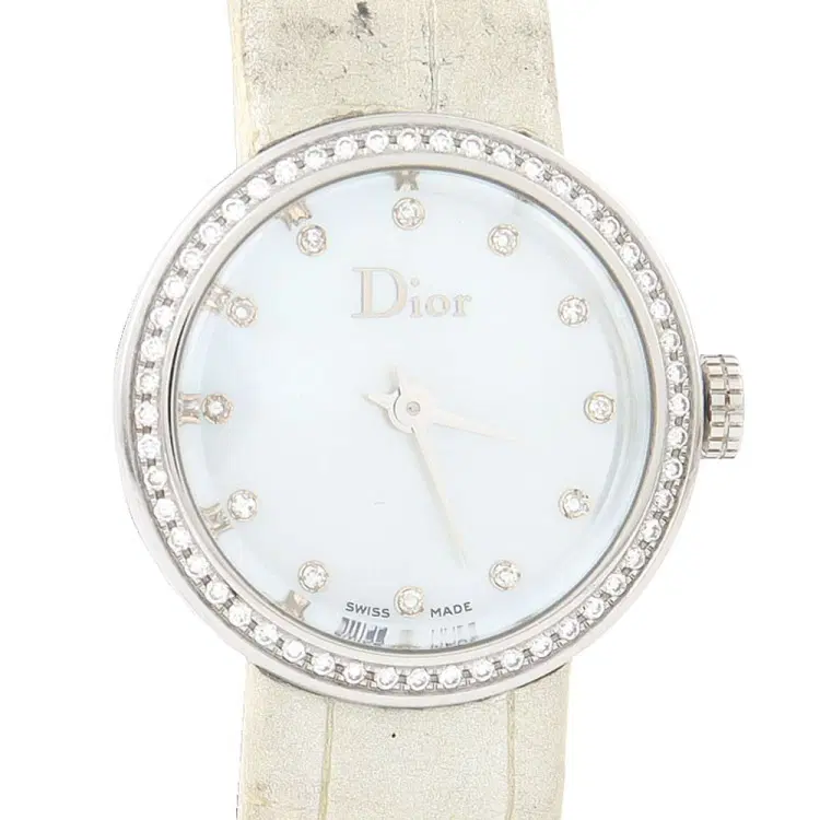 Christian Dior Laden Dior Diamond Steel Watch (Cd41111)-Hover-Image
